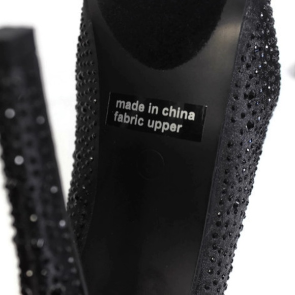 Highest Heel  Giselle Black Satin Platform Size 5 - Picture 7 of 7